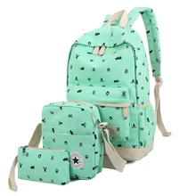 Hot Selling 3PCS/Lot Fashion Women’s Backpack School bag for Students High Quality Durable Canvas Backpack for Girls Teenagers