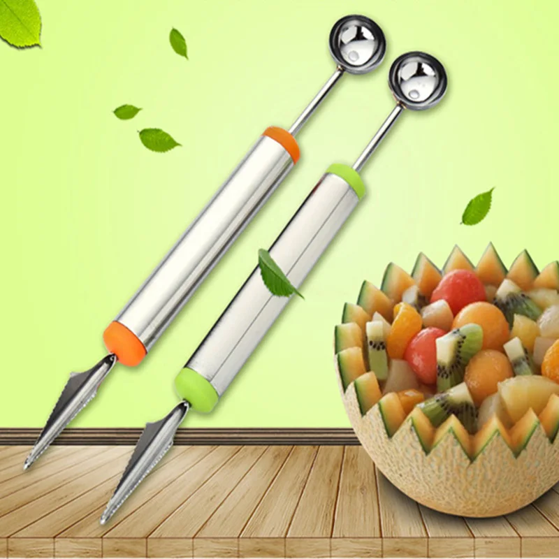 Keythemelife 1PCS Fruit Dig Ball Scoop Carving Cutter Home Kitchen Bar