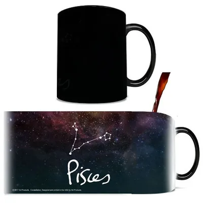 1 шт. 12 Созвездие изменение цвета кружки Звездное Космическое Пространство Вселенная керамика чай кофе чашки новинка подарок на день рождения - Цвет: H