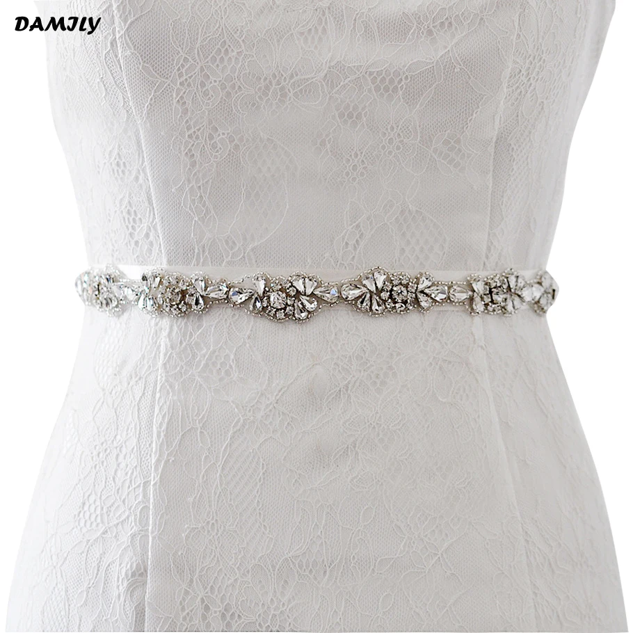 Women s Handmade font b Wedding b font Belts Elegant font b Bridal b font Dress