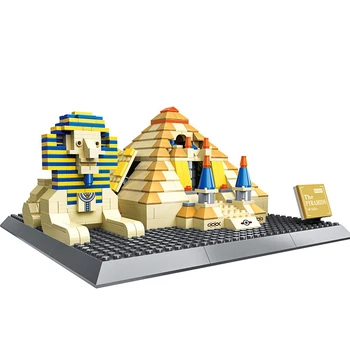 

Wange Pyramid Big Ben Building Landmark Model Puzzle Assembling and Inserting Toy 7011