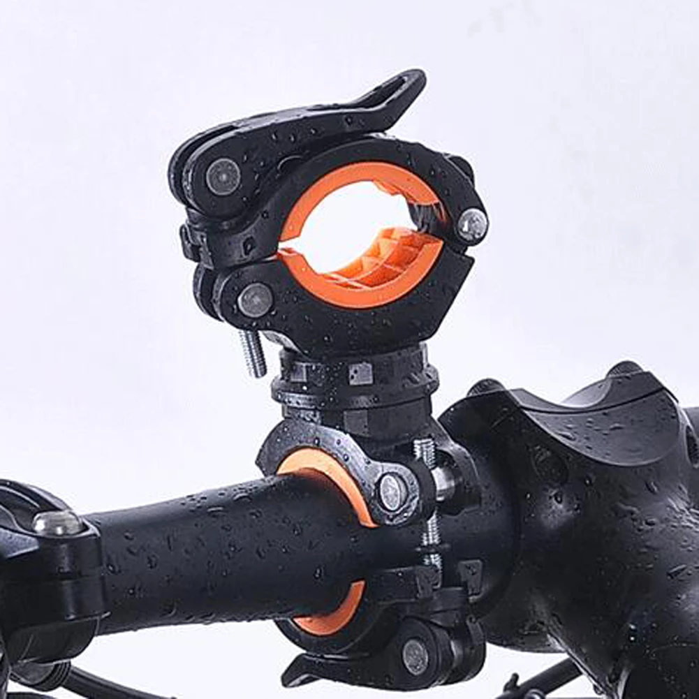

360 Degree Rotation Cycling Bike Bicycle Flashlight Torch Mount LED Head Front Light Holder Clip Bicycle Accessories