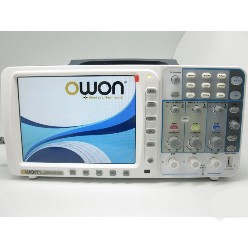 Newest low noise OWON 100Mhz Oscilloscope SDS7102V FFT 1G LAN+VGA in