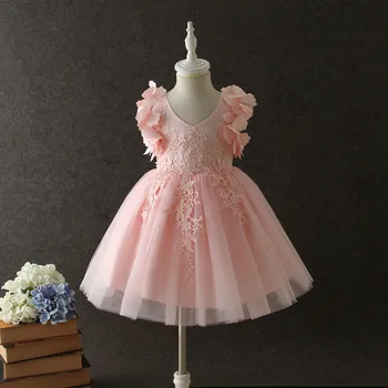 

Fancy Kids Girl Wedding Flower Girls Dress Princess Party Pageant Formal Dress Prom Little Baby Girl Birthday Dress