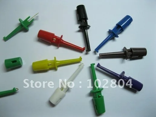 

Small Test Hook Clip for Multimeter 8 colors 46mm Side Opening High quality 480 pcs per Lot