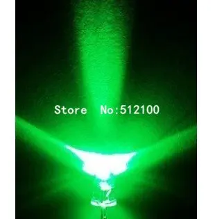 

5mm Ultra Bright Green LED tube 1500PCS led assortment
