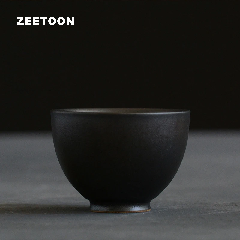 50ml Zen Japanese Style Coarse Pottery Teacup Ceramics Kung Fu Tea Set Master cup Puer Black Tea cup Creative Home Decor New 50ml Zen Japanese Style Coarse Pottery Teacup Ceramics Kung Fu Tea Set Master cup Puer Black Tea cup Creative Home Decor New