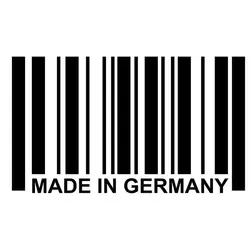 16.4 см * 9.6 см сделано в Германии штрих-код Забавный Виниловые автомобилей-Стайлинг автомобиля Стикеры наклейки s6-3792