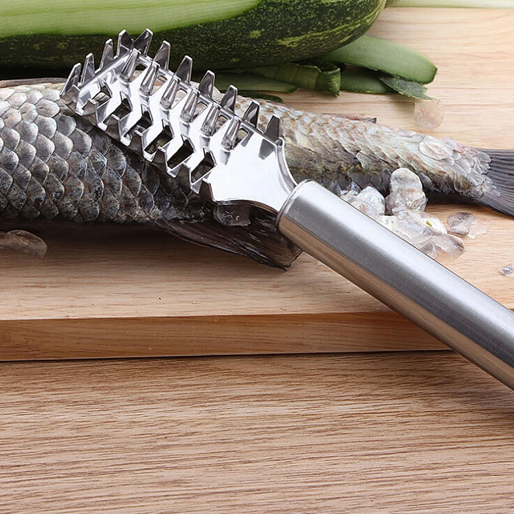 1 шт. морепродукты, рыба чистые инструменты скребок для кожи рыбы приспособления кухонные аксессуары практичная щетка Скайлер из нержавеющей стали для удаления
