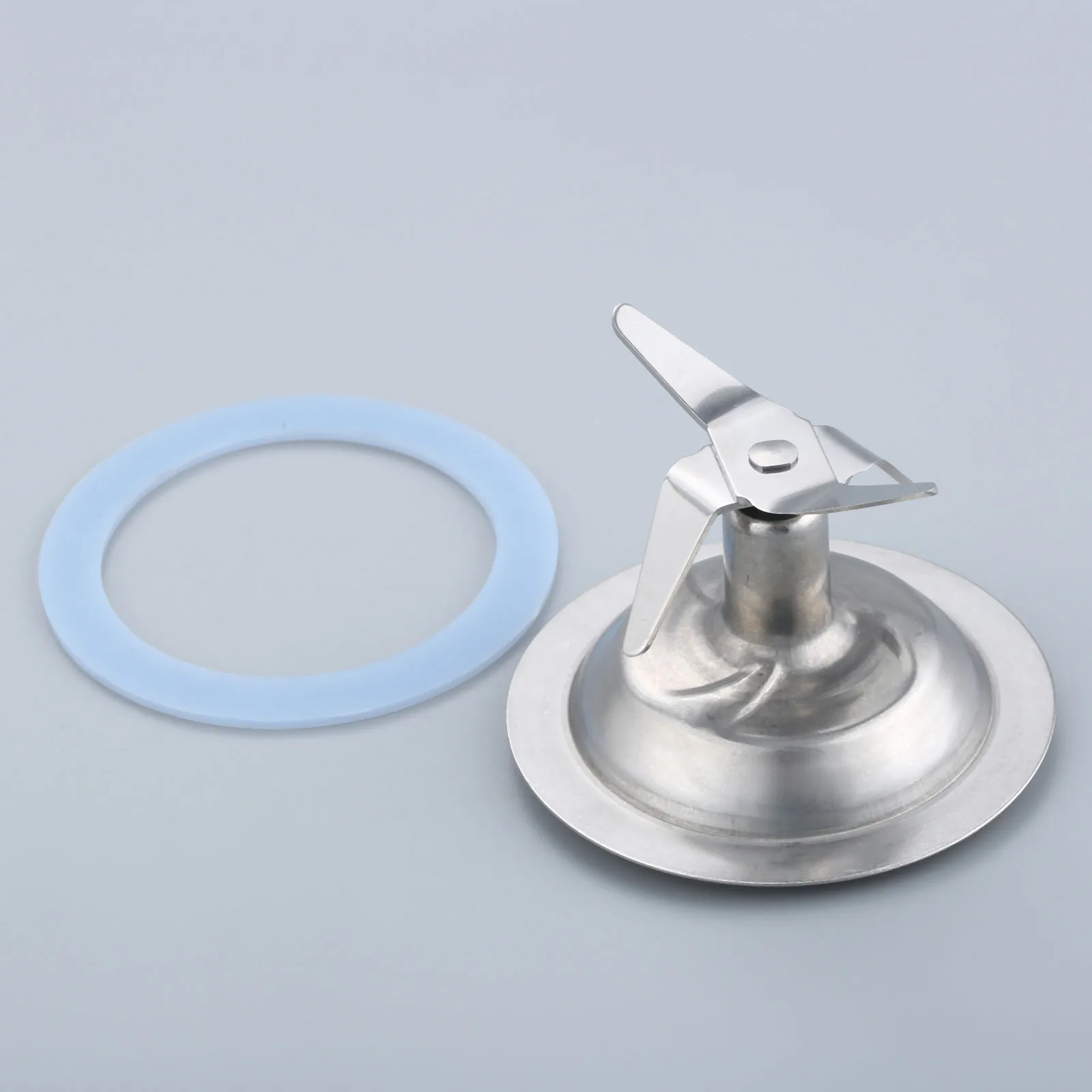 

1Set Stainless Steel Replacement Blade Cutter & Two Rubber Gasket Part For Black Decker Beach Blender 14291600 132812-07