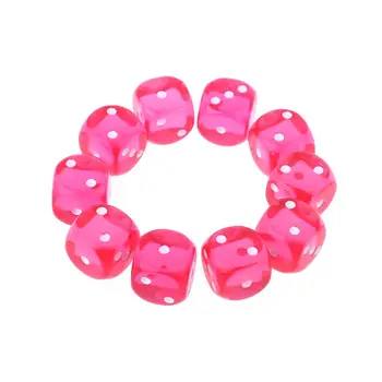 

10pcs/set 16mm D3 Six Sided Dices Beads For Dungeons & Dragon D&D RPG Poly Desktop Table Playing Games