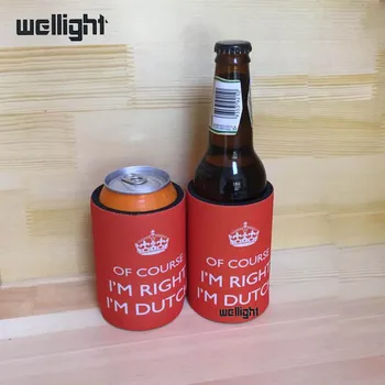 

300pcs/lot Neoprene Stubby holders Customized LOGO/Pattern Printing Personalized Beer Can Coolers Sublimated Coolers Bag Wedding