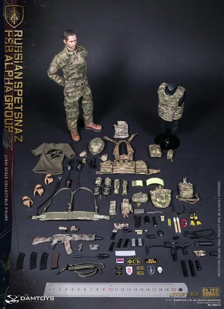 DAMTOYS плотина русский Spetsnaz Fsb Alpha Group роскошный Ver 78047 фигурка Коллекционная модель игрушки