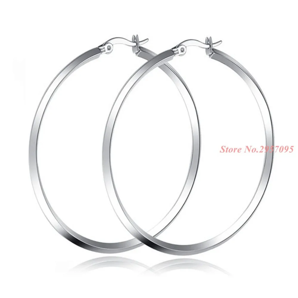 Earrings For Women High Quality Stainless Steel Earrings Polished Circle Trendy Jewelry Cute Earrings fine Jewelry Gifts