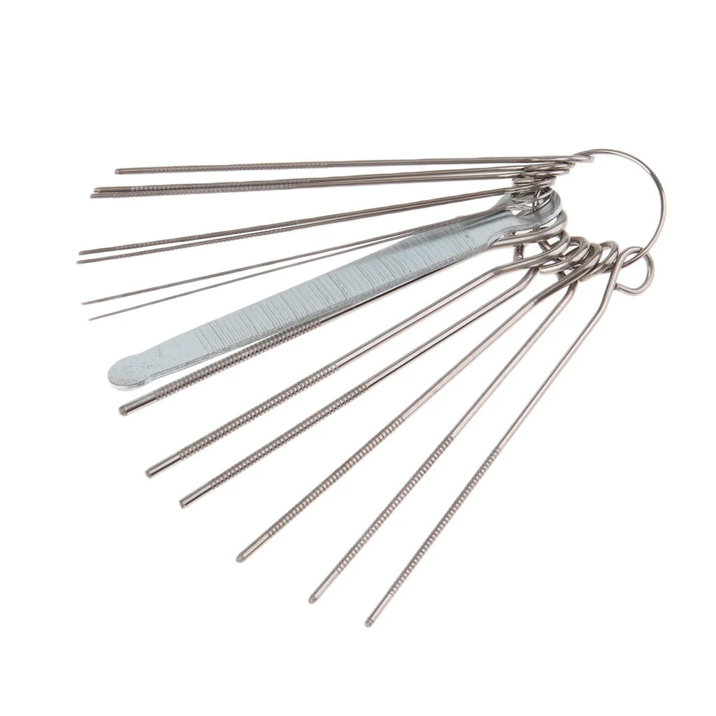 13 In Bulk Guitar Bridge Pin Hole Tool Luthier Tool Saw Rods Filing Set Guitar Frets Nut Slotting Bass String Groove Slot