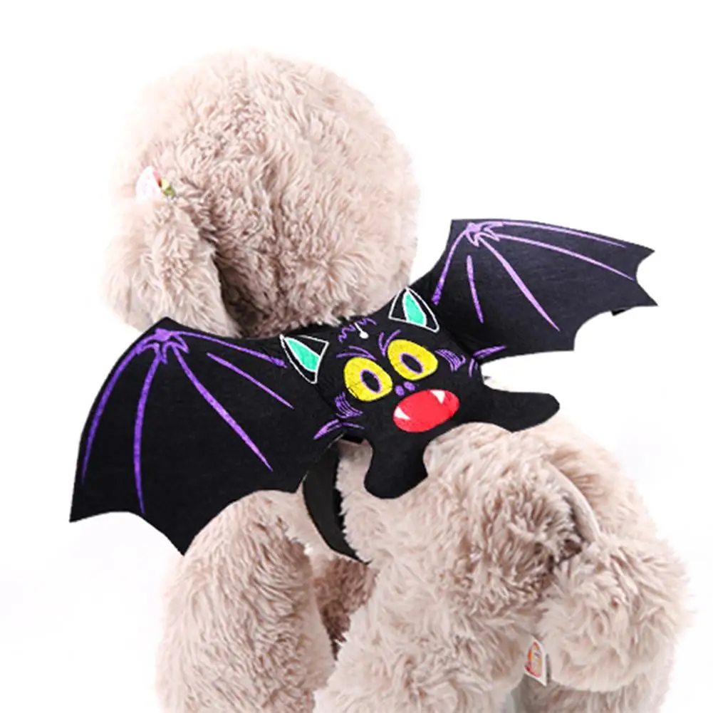 Halloween Cat dog Bat Wings Collar Harness Decor Puppy Pet Cat Black Bat Dress Up Funny Wing Clothes Accessories Christmas Gifts