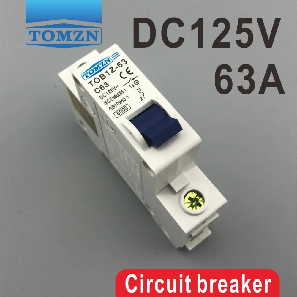 1P 63A DC 125V автоматический выключатель MCB C Кривая | Обустройство дома