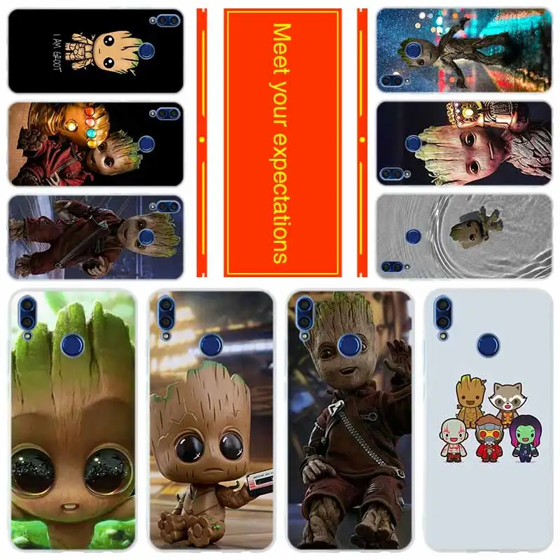 

Phone for HUAWEI Honor 10 9 i lite Cover Honor 8X a max 9lite 7 6 X 7a pro V20 Play Cover Case Groot