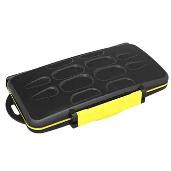 

Waterproof Memory Card Protection Case Integrated Shockproof 2SD 12TF Large Capacity Storage Box - Yellow