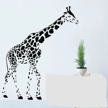 Creative Giraffe Mural Vinyl Wall Decals Giraffe Wall Sticker For Glass/Living room/Bedroom /Sofa Backdrop Decor
