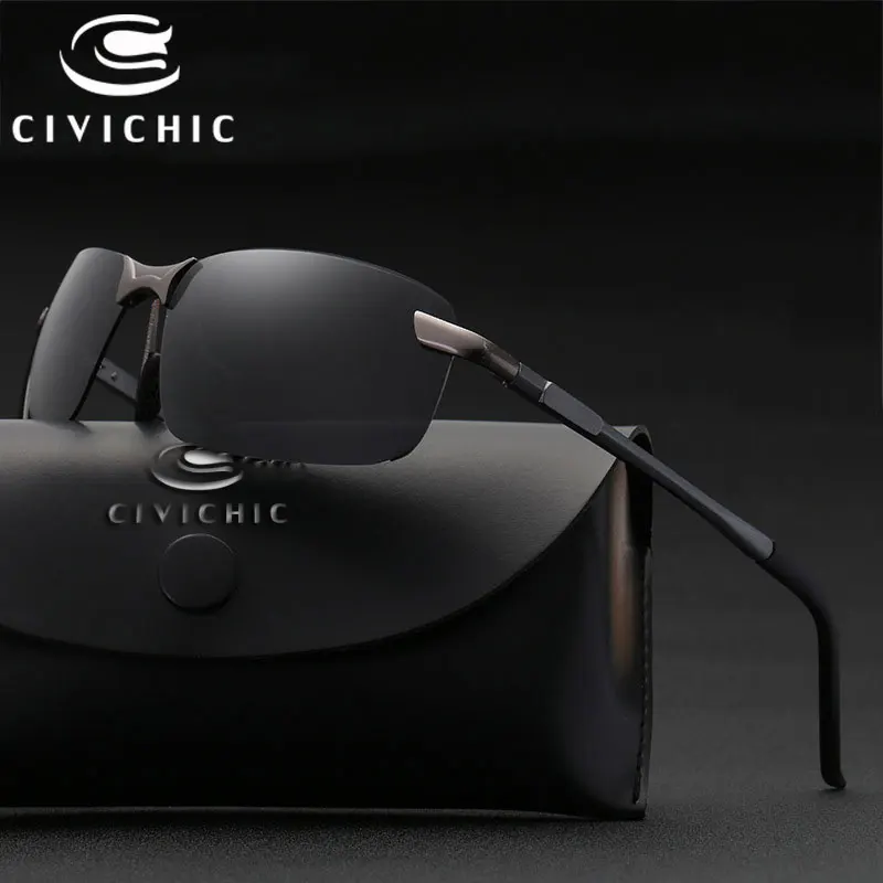 Civichic Al Mg Polarized Sunglasses Men Hd Driving Glasses Light Semi