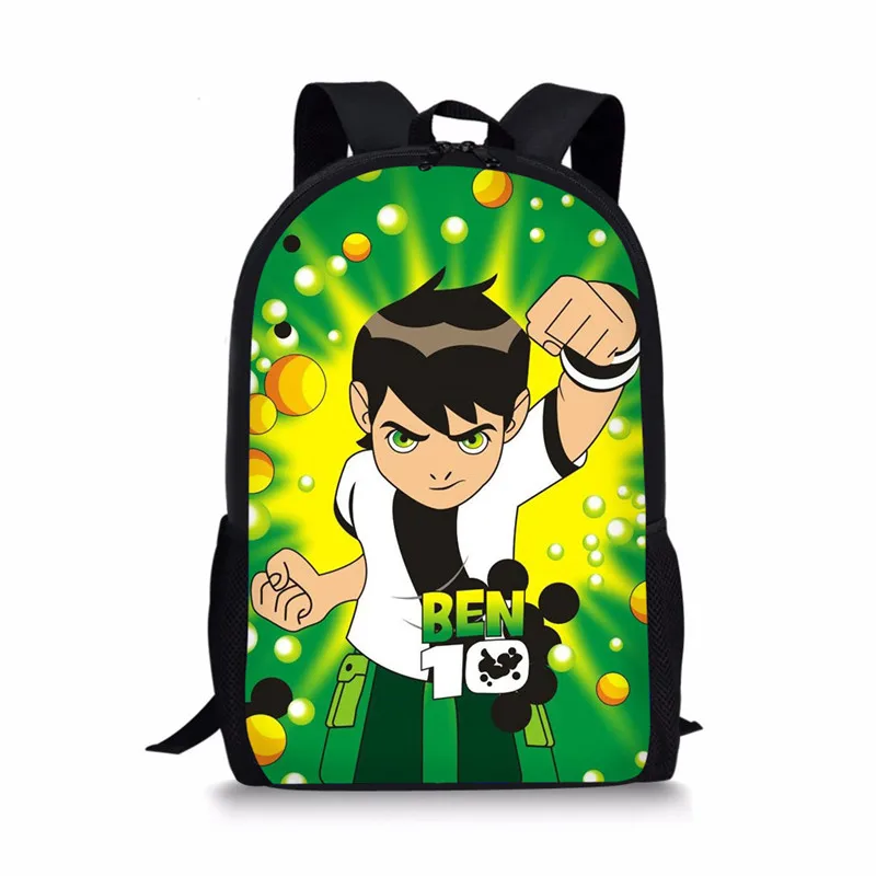 Тикин Повседневный школьный рюкзак Ben 10 для игр Детский Школьный набор для мальчиков и девочек большой вместительный Ранец детский рюкзак Mochila Escolar - Цвет: As Picture