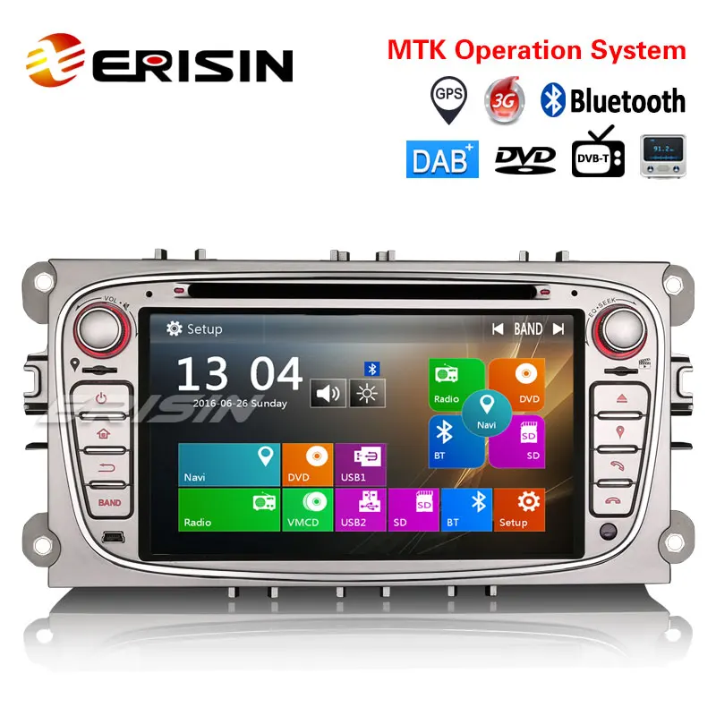 Автомобильный DVD плеер Erisin ES7189F 7 &quotWin8 UI Стерео GPS DAB + система для Ford Focus Galaxy C Max S