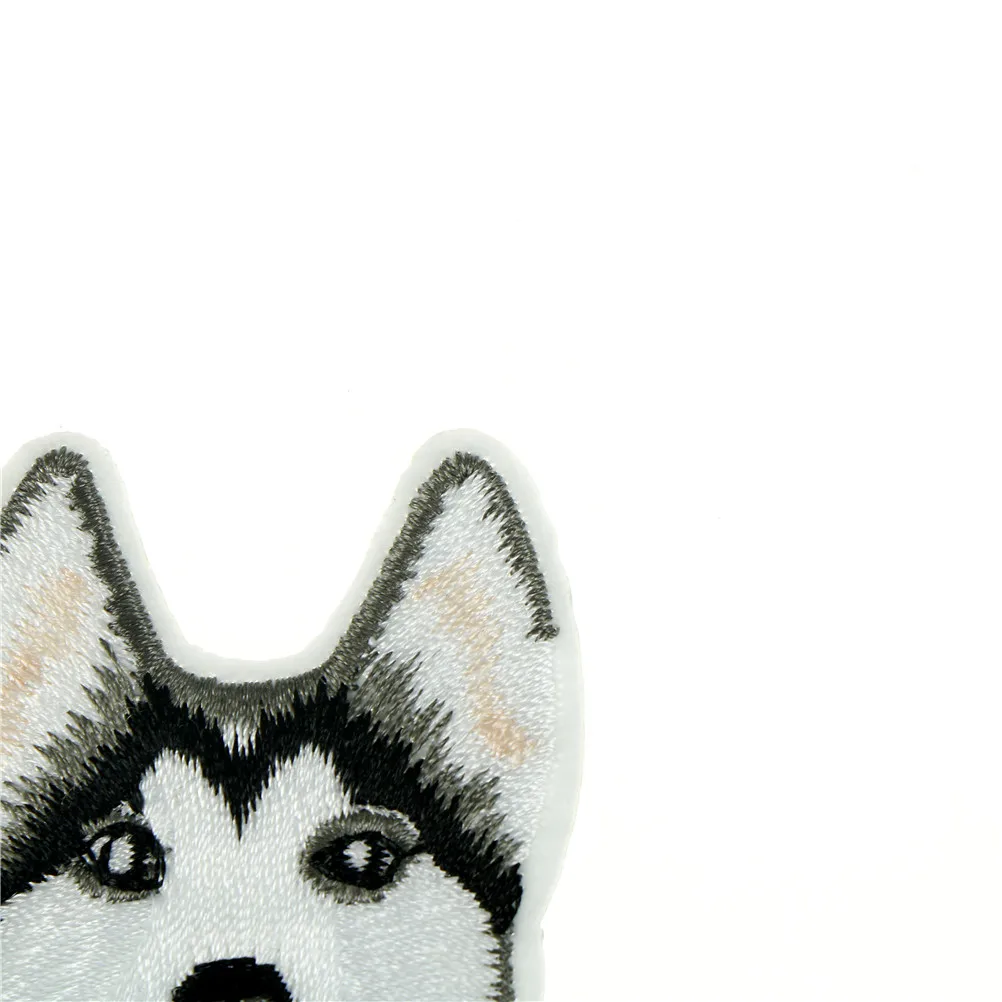 Вышитая железная одежда Husky Dog наклейки для шитья пальто и рюкзака|Заплатки| |