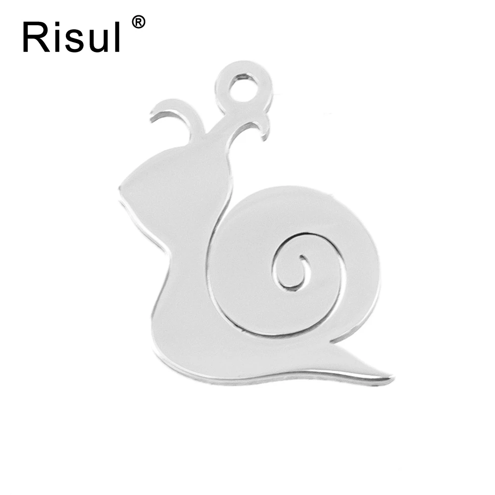 Risul Collier Pendentif Style Escargot Graver Des Charmes Vierges Pour Bracelet Miroir Polonais En Acier Inoxydable Bonne Qualite En Gros 50 Pcs Aliexpress