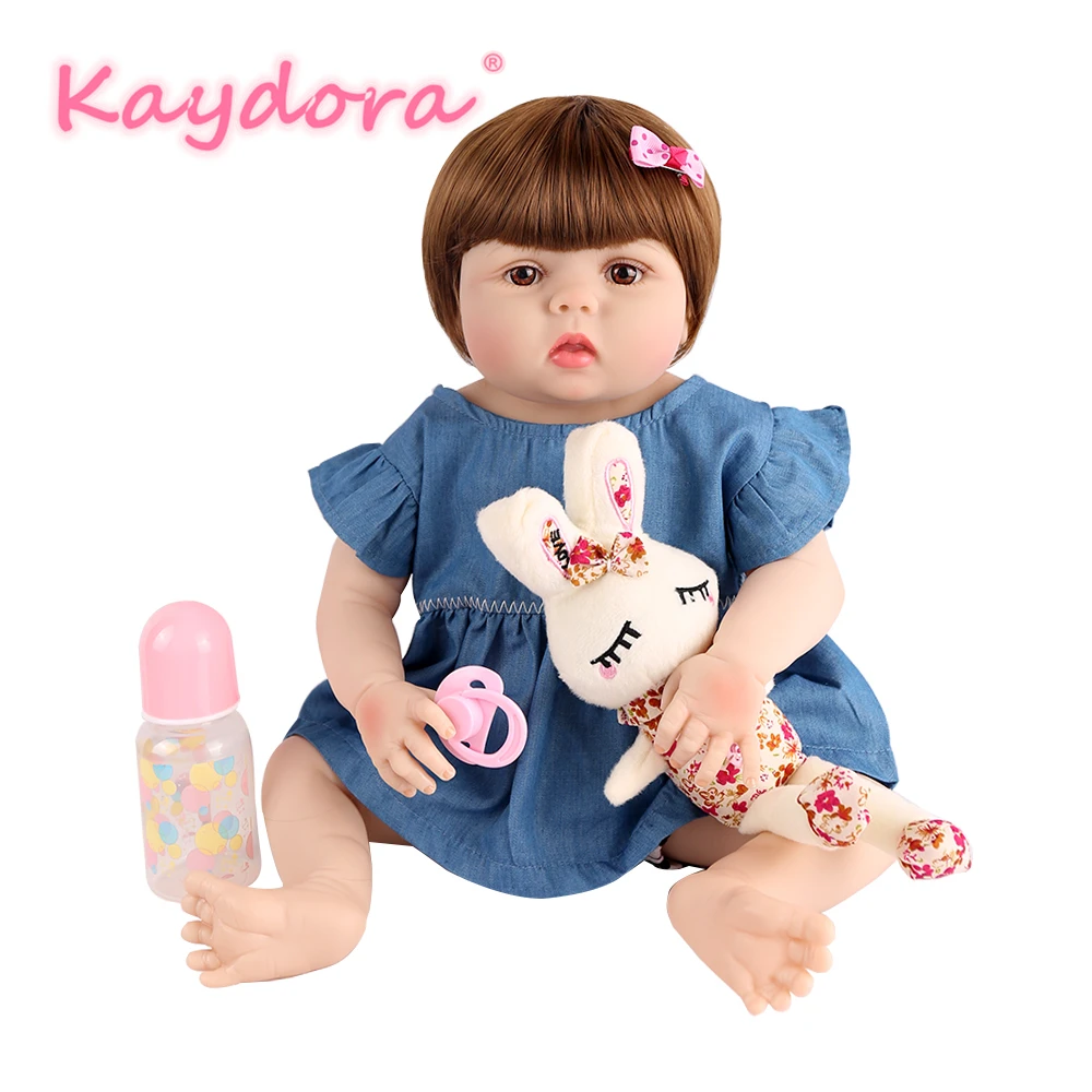 

Reborn baby doll 22 inch lol reborn bebe realistic newborn dolls girls kids handmade summer gift boneca Kaydora