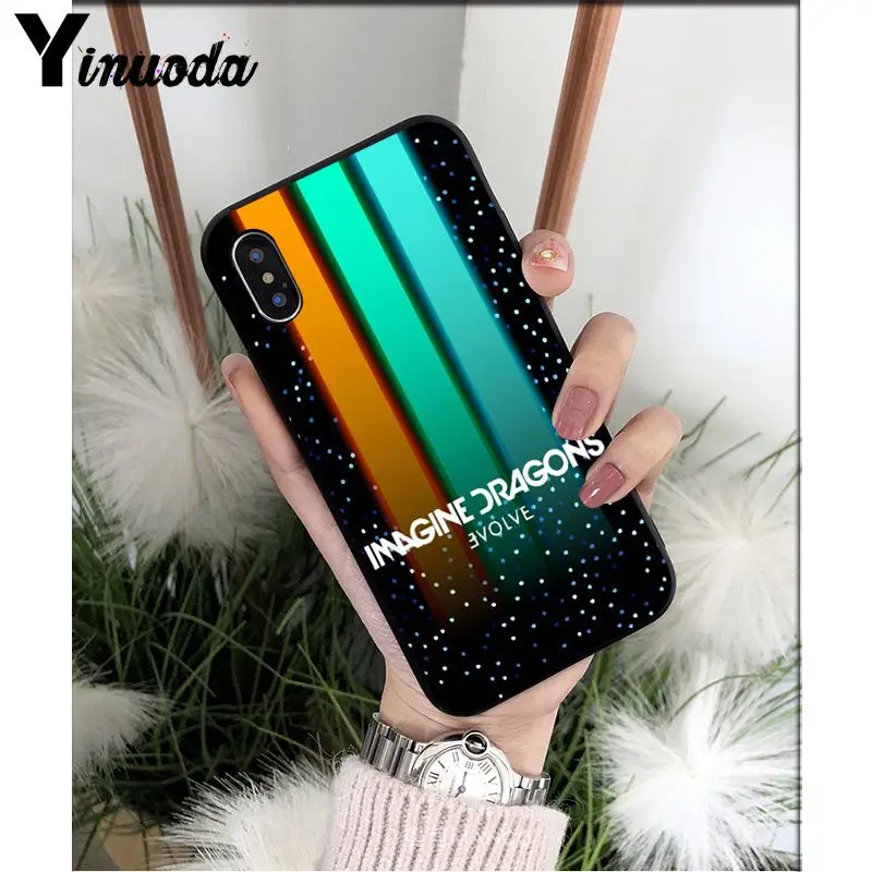 Yinuoda Ночная музыка imagine Dragon music кожаный чехол для телефона чехол для Apple iPhone 8 7 6 6S Plus X XS MAX 5 5S SE XR чехол