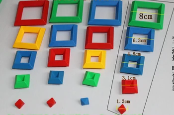 

20PCS Children's Educational Toys Plastic Spelling and Assembling Variety Pyramid building block