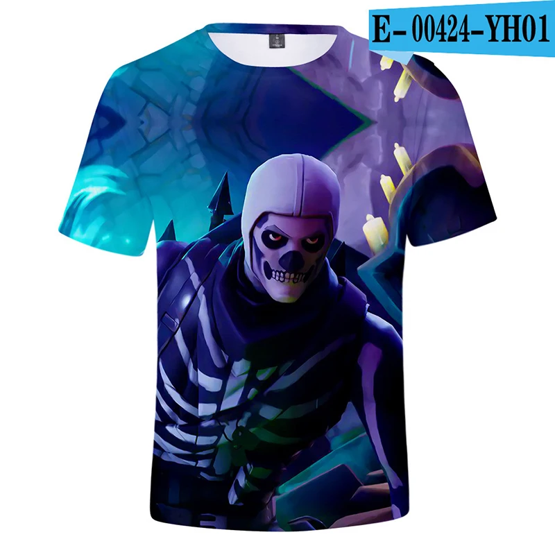 

2019 New Anime Children'S Unisex 3D Digital Printed T-Shirt Joker Sweatshirt Cotton O-Neck Short-Sleeved Casual T Shirt Kids Top