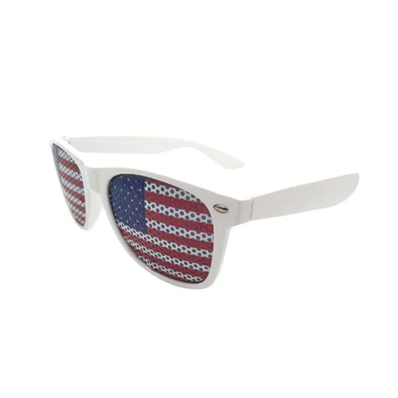 Американский флаг США патриотический дизайн пластиковые затвор очки оттенки солнцезащитные очки для вечерние реквизит декорации велосипед 30MY22 - Цвет: C