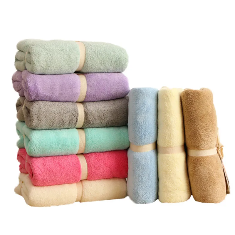 Baby blankets soft coral fleece Baby bath towel Infant swaddling wrap