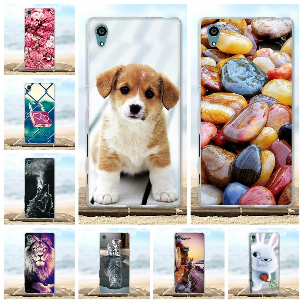 

For Sony Xperia Z5 Case Soft Silicon TPU Back Cover 3D Cute Pattern Bags For Sony Z5 E6003 E6633 E6653 E6683 5.2'' Phone Cases