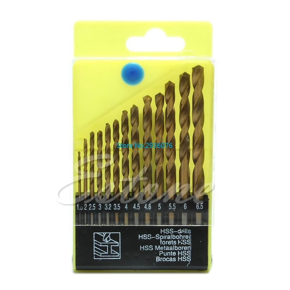 

13 pcs/lot Quick Professional Change High Speed Steel Hex Shank Drill Bits Sets