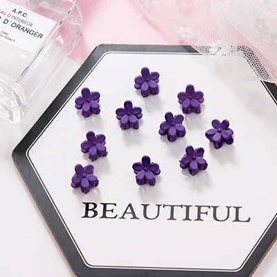 10pcs purple 5/10 шт./лот для девочек милый маленький сливовых расцветок заколки для волос для детей прекрасные заколки для волос Заколки ободки Дети Мода женские аксессуары для волос - Цвет: 10pcs purple