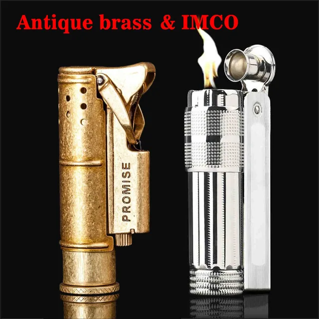 Old Gasoline Lighter Lighters Retro Design Smoke Vintage Metal Genuine
