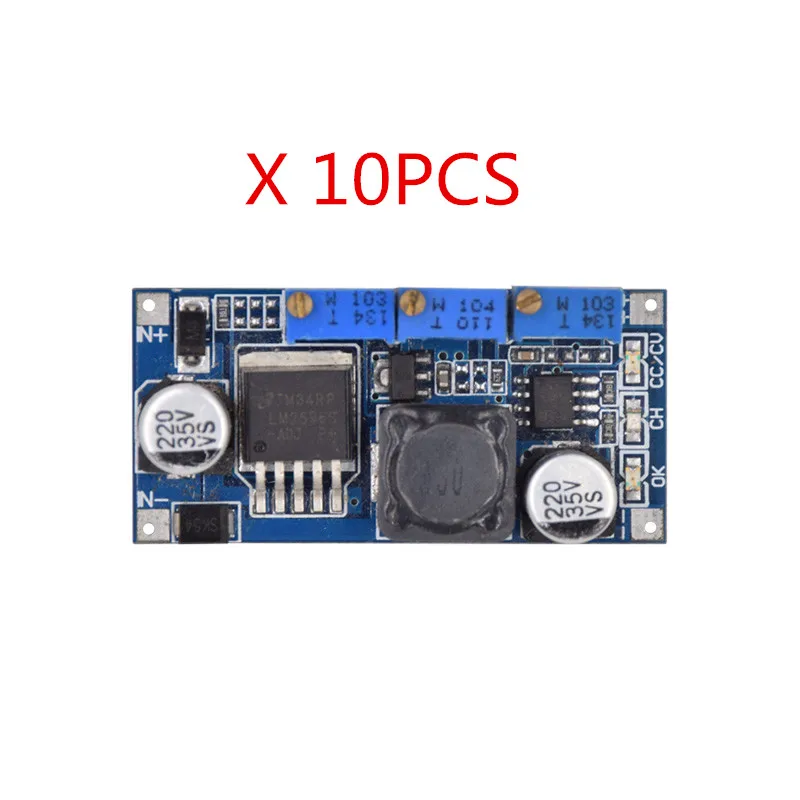 

Free Shipping 10PCS LM2596 LED Driver DC-DC Step-down Adjustable CC/CV Power Supply Module
