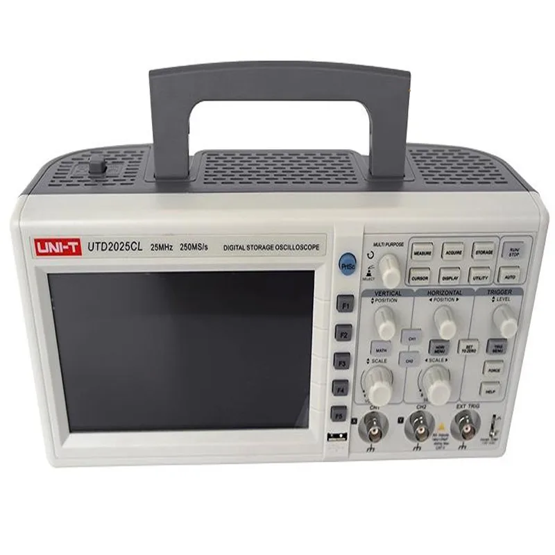 

UNI-T UTD2025CL Digital Storage Oscilloscopes 2 Channels 250MSa/s Sample Rate 7''TFT LCD Scopemeter