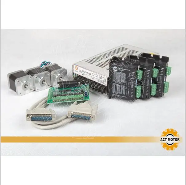 

Great Kit! ACT 3Axis Nema17 Stepper Motor 17HS5413 5200g-cm 4-Lead 1.3A Bipolar+Driver DM420 1.7A 36V High Quality