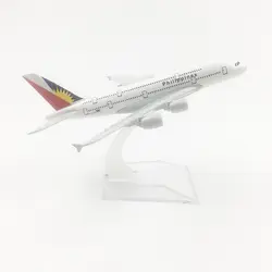 1/400 масштаб самолета Airbus A380 Филиппины Air 16 см сплав игрушка в виде самолета Для детей подарок для коллекции