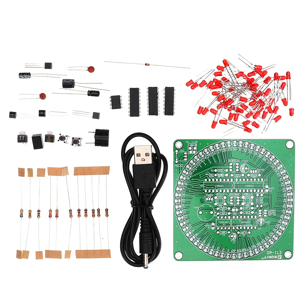 

60 Seconds Electronic Timer Kit DIY Parts Soldering Practice Board Module