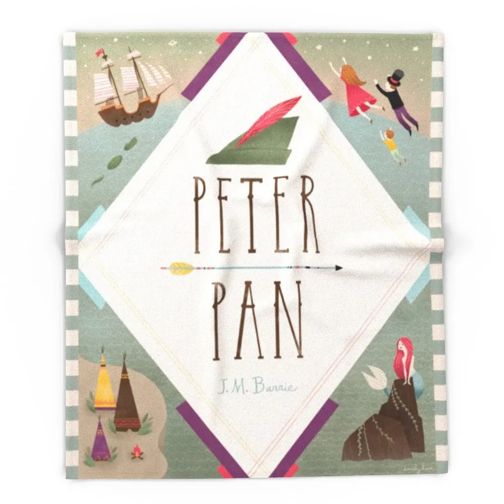 

Peter Pan Blanket Sofa/Air/Bedding Throws Solid Travel Flannel Blanket