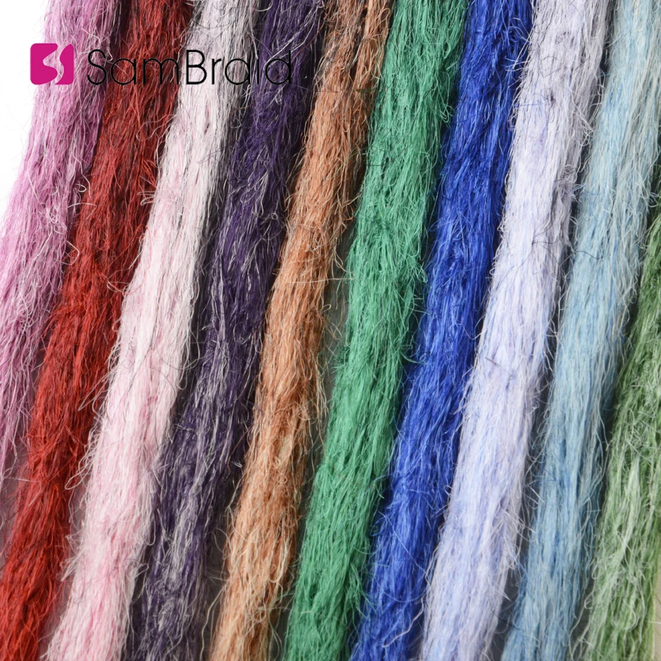 

Sambraid Handmade Dreadlocks Pink Ombre Synthetic Hair Extensions Dread Locs Crochet Braids 24inch 40g/pack For Black Wmen