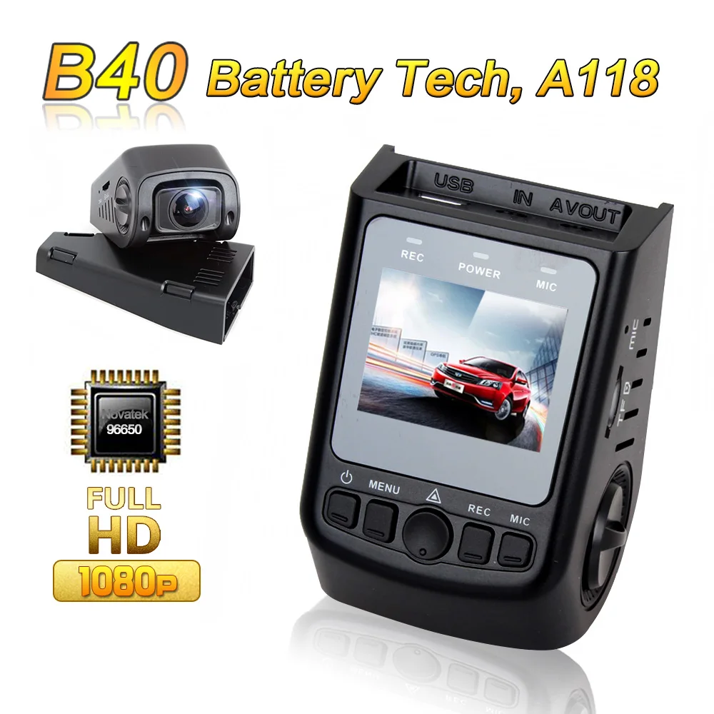Free Shipping Blueskysea DVR B40 A118 Novatek 96650 AR0330 6G 140 degree Lens H 264 1080P