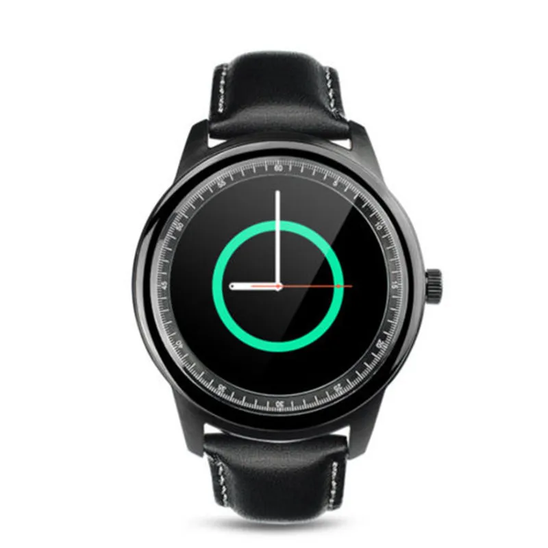 

DM365 Bluetooth 4.0 Smart Watch 360*360 IPS full view & Leather Strap Pedometer Sleep Monitor Support IOS&android