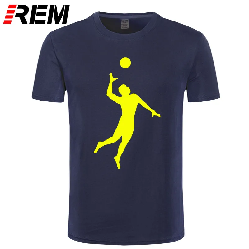 REM, новинка, забавный стиль, эволюция волейбола, футболка, мужская, на заказ, рисунок, хлопок, короткий рукав, человек, хороший в залповом мяче, футболка - Цвет: 3