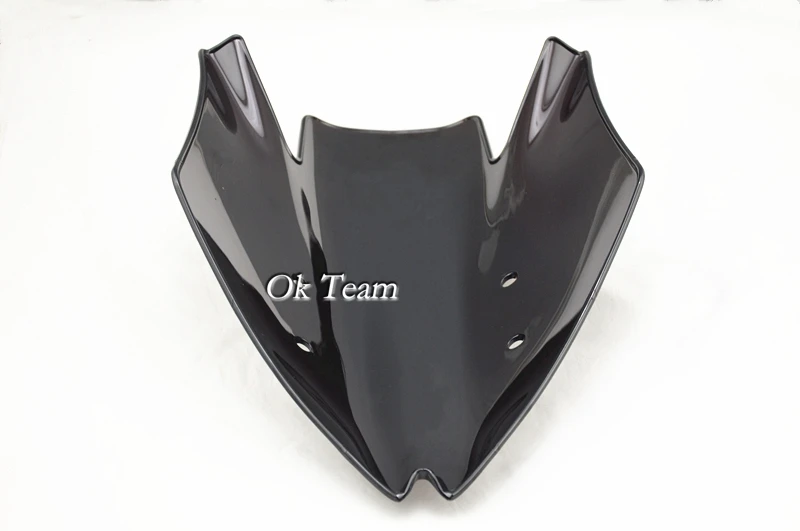 Z1000 Bubble лобового стекла ветрового Fit 2007 209 Z 1000 07 08 09 Черный ABS Бесплатная